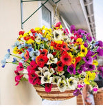 12 Bundle UV Protected Indoor/Outdoor Faux Pansies Silk Flower Decor Flowering Plants