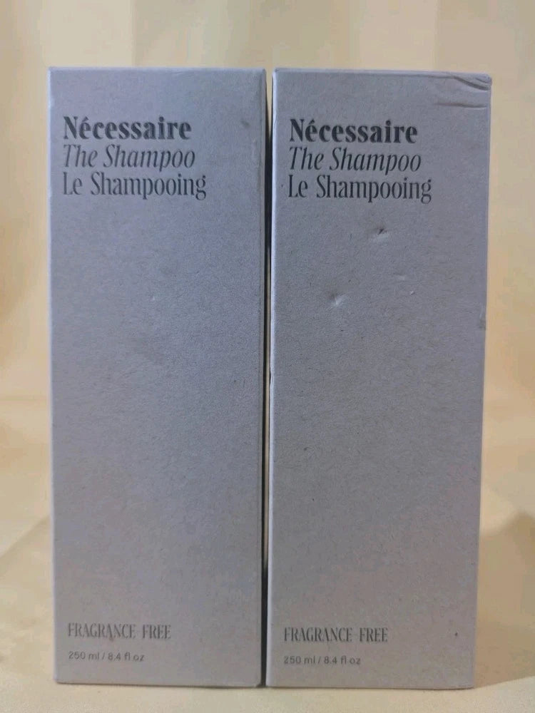2 pack NŽcessaire The Shampoo Fragrance Free 250ml/8.4 fl oz Standard Size Bouquet