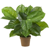 Large Leaf Philodendron Silk Plant Real Touch Realistic Nearly Natural Decor Green Plant