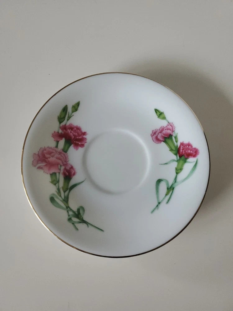January Carnation Avon Blossom Of The Month Series Saucer 1991 Collection Carnation