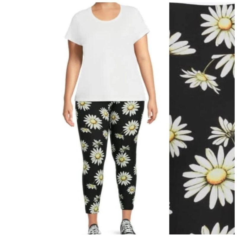 Nobo Sueded High Rise Ankle Length Leggings Sunflower new SM,MED,XL,XXL Sunflower