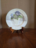American Atelier Hydrangea 8 Inch Floral Bouquet 5251 Porcelain Plate Hydrangea