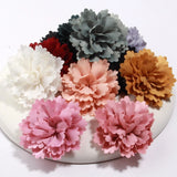 6cm 12Colors Newborn DIY Fashion Chic Shabby Artificial Shaped Fabric Flower Carnation