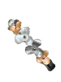 Ladies Quality hydrangea flower silver tone Bangle stretch bracelet_ Hydrangea