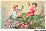 Car Abhp9 1621 Chromos - Children On A Flowering Plant With Butterflies Flowering Plants