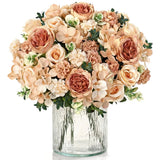 4 Packs Peonies Artificial Flowers Silk Champagne Artificial Peonies Bouquet ... Peony