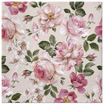 ROSES GLORY Floral Napkins 20pcs Mother's Day Napkins, Decorative Napkins Roses