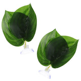 2PCS Reptile Plants Decorative Aquarium Plants Artificial Fish Tank Plants New Green Plant