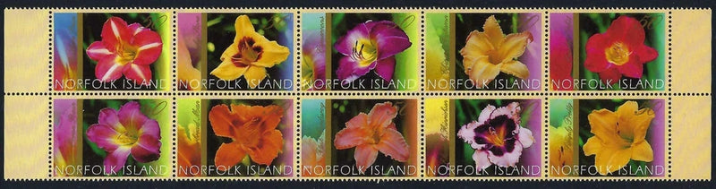 2003 Norfolk Island SG# 828/37 Day Lilies block of 10 B Mint MUH MNH flowers Lily