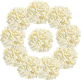 10PCS Silk Hydrangea Heads with Stems Artificial Flowers for Wedding Party Ho... Hydrangea