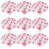 Tigeen 100 Pcs Hydrangea Artificial Flowers Bulk 7.48 Inch Artificial Hydrang... Hydrangea