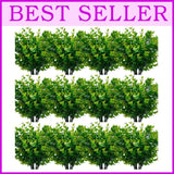 Vibrant Faux Eucalyptus Flowers - 20 Pack Greenery Green Plant