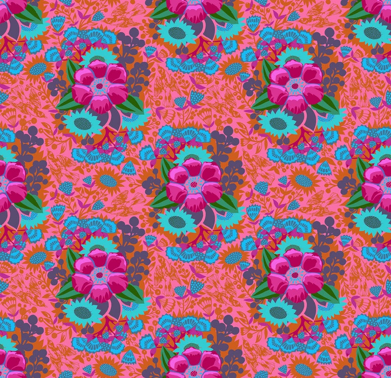 1/2 Yard Fabric - Overdressed | Centerpiece - Juicy by Anna Maria Textiles Flowering Plants