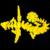 3d print, Sunflower dragon with wing, birthday gift, Summer, Mothers Day, Flower Sunflower