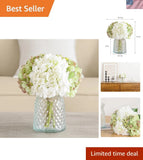 Chic Hydrangeas in Glass Vase - Versatile Floral Arrangement for Any Occasion Hydrangea