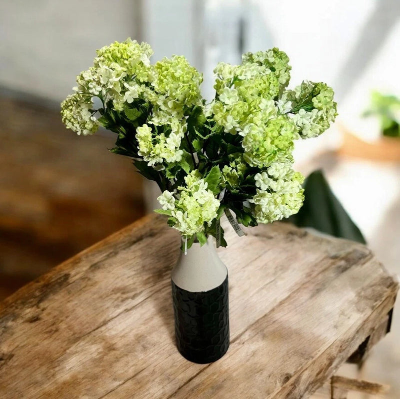 Lovely Long Stem Green and Cream Hydrangeas- Artificial Flowers Hydrangea