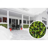 Superior UV Resistant Quality Artificial Foliage 20 In. X 20 In. Hedge Holly Mis Green Plant