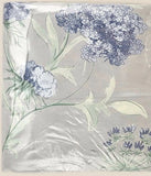 ANNE DE SOLENE ESQUISSE KING DUVET COVER 2 SHAM SET HYDRANGEA FLOWER SILVER BLUE Hydrangea