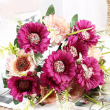 New 1 bunch of artificial gerbera silk flower daisy artificial flower sunflower Sunflower