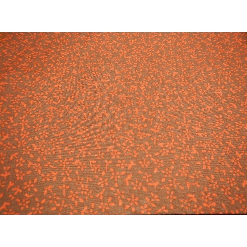 New Dark Red Floral Cotton Fabric by the Yard (1 Yard - 36" X 44" Pre-Cut) Craft Flowering Plants