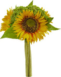 Vibrant 12-Inch Yellow Sunflower Bundle - Set of 3 Silk Flowers Sunflower