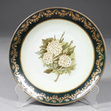 Antique Austrian Victoria Carlsbad Porcelain Hydrangea Flower Plate Hydrangea
