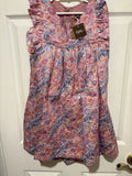 Tea Collection Girls Dress Hydrangea Red Mallee Flower Size 6 Hydrangea