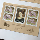 Jersey Mint Stamps 1986 Lilies and Lily Langtry Minisheet SG MS 382 MNH WCP Lily