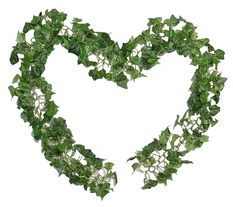 Mini English Ivy Chained Garland 5.5' L Silk Flower Home Wedding Decor BP2242 Green Plant