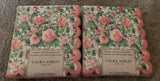 2 Sets Laura Ashely Cocktail Napkins Pink Carnations Shabby Chic 2 x 40pc=80 Carnation
