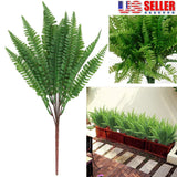 1 bunch Artificial Fern Foliage Bush Plants Indoor Outdoor Home Garden Decor Green Plant