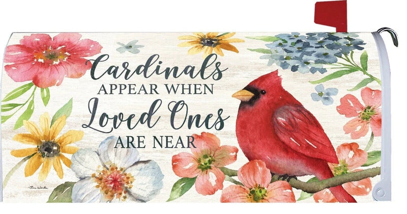 Cardinal Dogwood Hydrangea Flower Magnetic Mailbox Cover Hydrangea