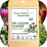 Flawn Seed Kits Tri-Color Clover Seed, Equal Mix 3 Clovers, Flowering Lawn Flowering Plants