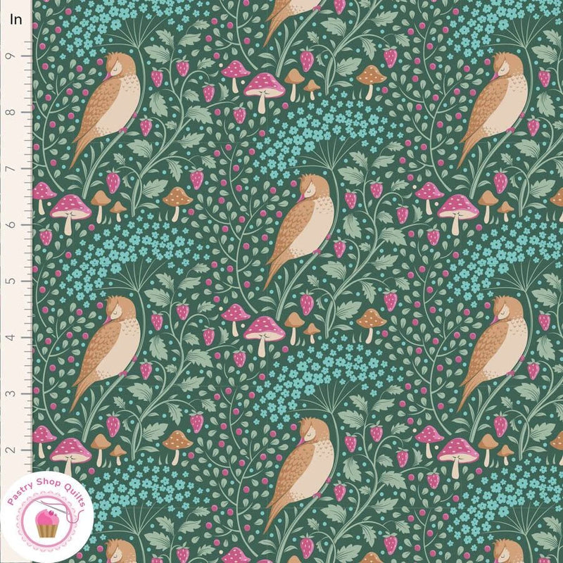 TILDA HIBERNATION 100538 Sleepybird Lafayette Quilt Fabric TONE FINNANGER Flowering Plants