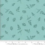 Field of Flowers Leaf Blenders Robins Egg Blue Katherine Watson  Moda 1/2 Yard Flowering Plants