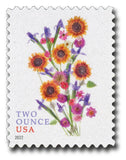 USPS Stamps 2022 Wedding  Sunflower Bouquet TWO OUNCE  Unused pane of 20 #5682 Bouquet