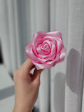 Handmade Satin Ribbon Rose ¥ Gift for Her Mother's Day, Wedding Decor ¥ 1PC Bouquet