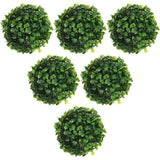 6 Pcs 3.9 Inch Round Topiary Ball Articial Boxwood Ball Topiary Plants for Home Green Plant