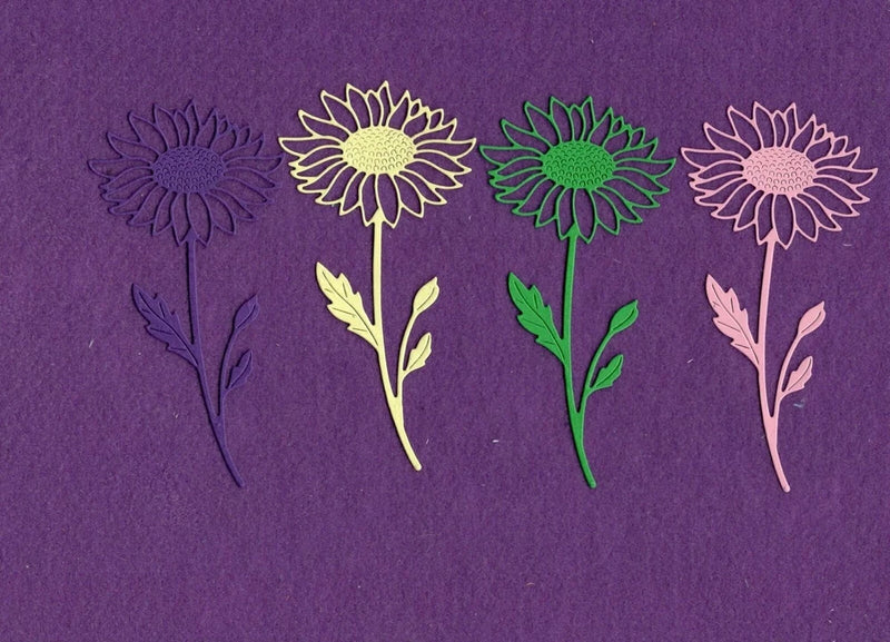 DAISY FLOWER die cuts scrapbook cards Daisies
