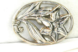 VTG DANECRAFT STERLING SILVER LILY FLOWER PIN Lily