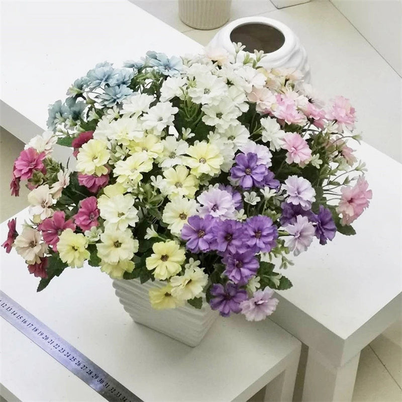 Artificial Chrysanthemum Daisy Bouquet 15 Heads for Photography and Home Decor Daisies