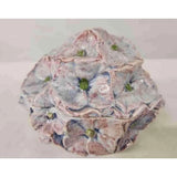 Vietri Italy Pink and Lavender Lidded Hydrangea Flower Trinket Box 5" Hydrangea
