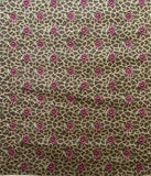 Windham Fabrics Women Of Courage Nancy Gere Brown Floral- BY THE HALF YARD - VTG Flowering Plants