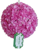 Simple Home Collection 11" Pink Hydrangea Ball Uv Resistant Outdoor Roses