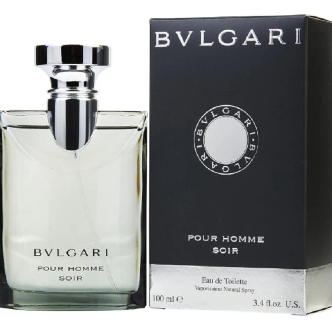Pour Homme Soir Bvlgari Eau de Toilette Spray 3.4 oz / 100 ml For Men New Sealed EDT