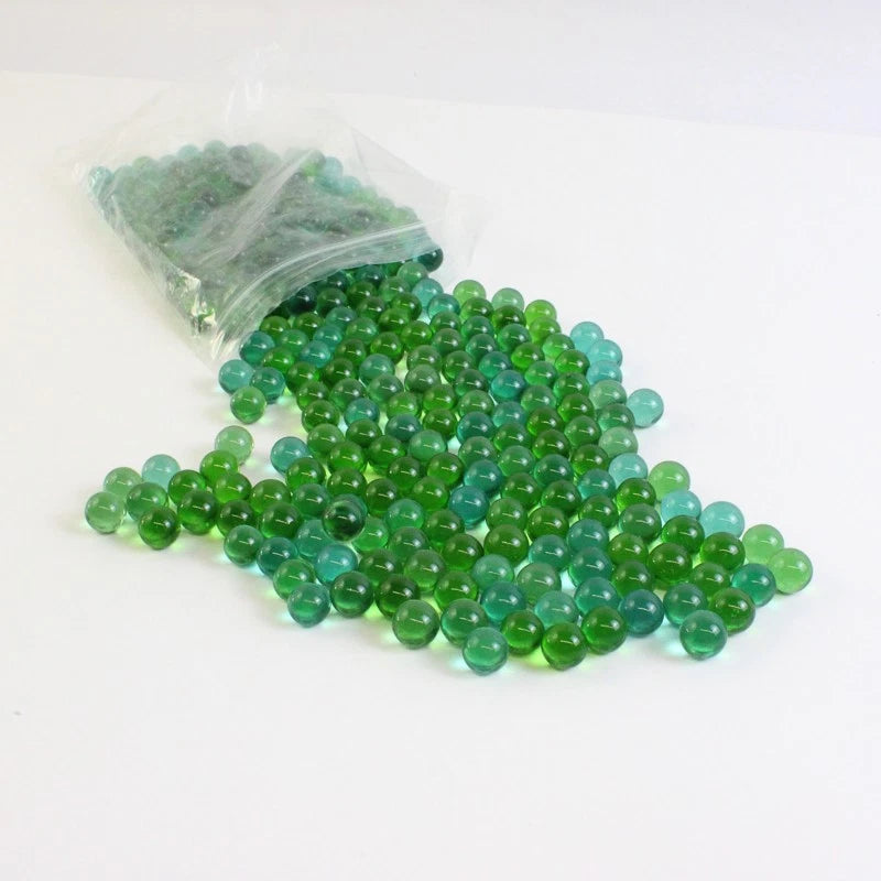 200 Count Green Glass Marbles Plant Pot Vase Fillers Green Plant