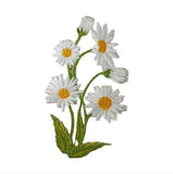 Daisy Plant Iron on Patch Garden Flowers Mother's Day Gift 10_5.5_0.1cm(1.5g) Daisies