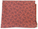 2 YARDS 2009 HARVES EVE BY THIMBLEBERRIES FOR RJR FABRICS RUST & BLACK FLORAL Flowering Plants