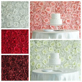 4 pcs Silk Roses and Hydrangea Flowers Wall Backdrop Panels Wedding Decorations Hydrangea