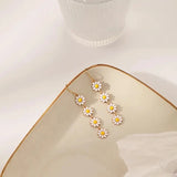 Floral Earring Daisy Earrings Sunflower Women Trendy Inspirational Accessory New Sunflower